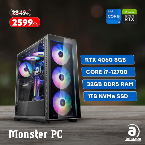  Monster PC (i7-12700;B760;32GB;1000Gb;RTX 4060;750w;MATREXX 50)