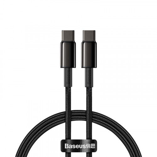 Baseus Tungsten Gold Fast Charging Data Cable 100W 1m Чёрный (CATWJ-01)