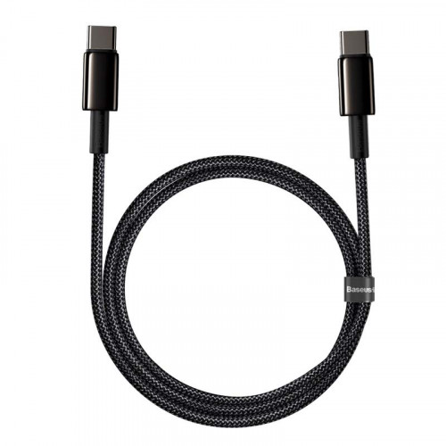 Baseus Tungsten Gold Fast Charging Data Cable 100W 1m Чёрный (CATWJ-01)