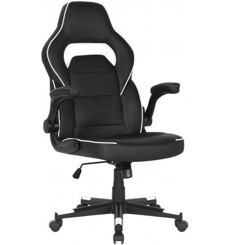 2Е Gaming Chair HEBI Black/White (2E-GC-HEB-BKWT)