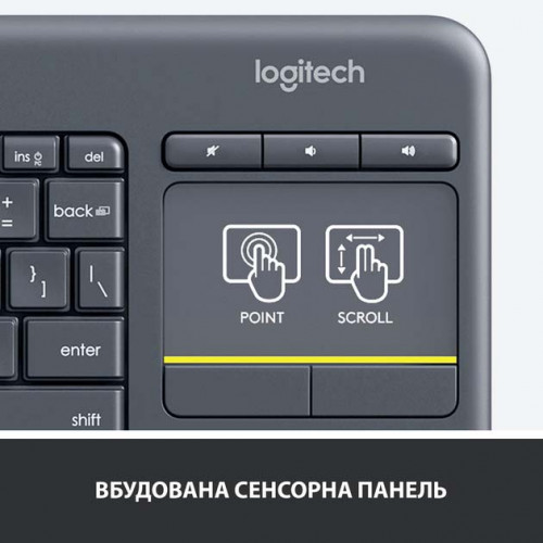 Logitech Touch K400 Plus Black (920-007145)