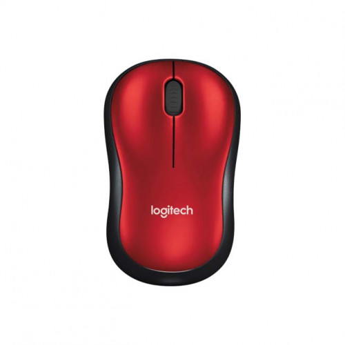 Logitech M185 Wireless Mouse — RED (910-002240)