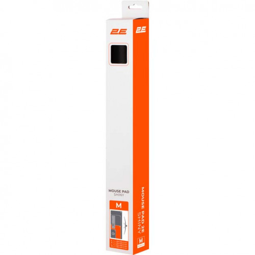 2Е Shiny M Black (450x400x2mm) (2E-PAD-M-SHINY-BLACK)