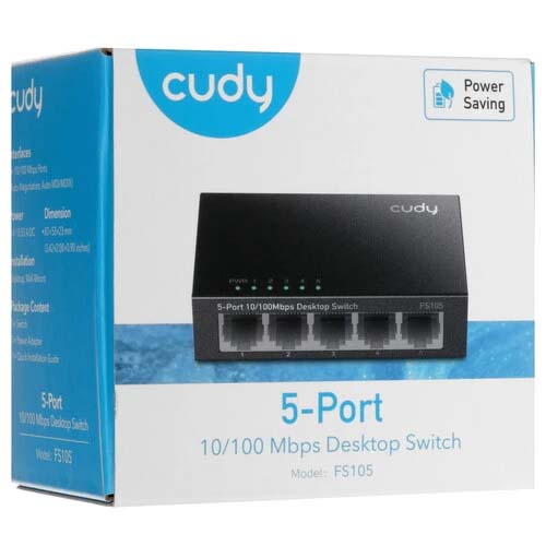 CUDY FS105 5-PORT 10/100M FAST ETHERNET