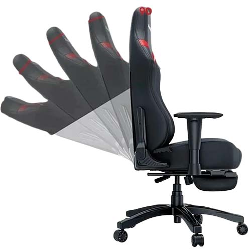 AndaSeat Luna Pro (AD18T-44-BR-PV) Black-Red Gaming Chair