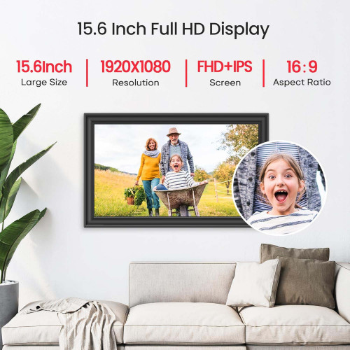  Frameo Digital Picture Frame WiFi 64GB 15.6"
