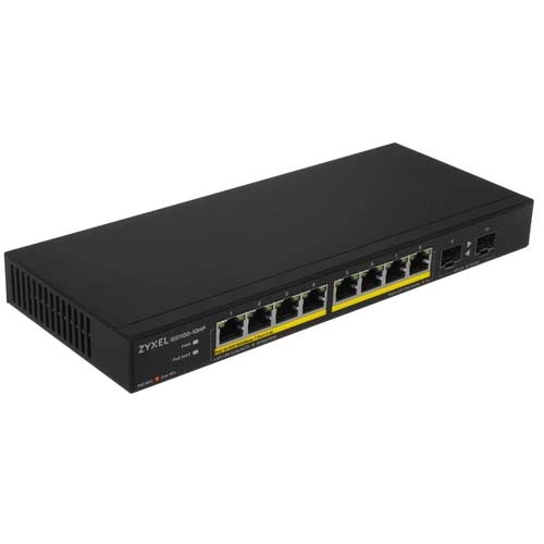 Zyxel GS1100-10HP (GS1100-10HP-EU0102F) 8-Port Gigabit Unmanaged PoE