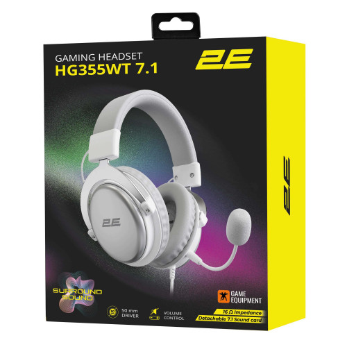 2E Oyun Qulaqlığı HG355 7.1 Ağ (2E-HG355WT-7.1)