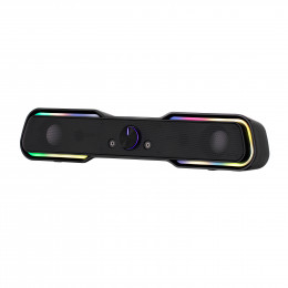 2Е Multimedia speaker PCS101 RGB, 2.0, USB, Black (2E-PCS101BK)