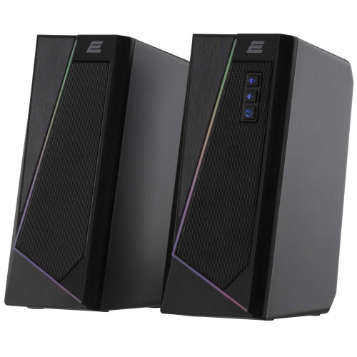 2E Multimedia spikeri PCS233 RGB, 2.0, USB, Qara (2E-PCS233BK)