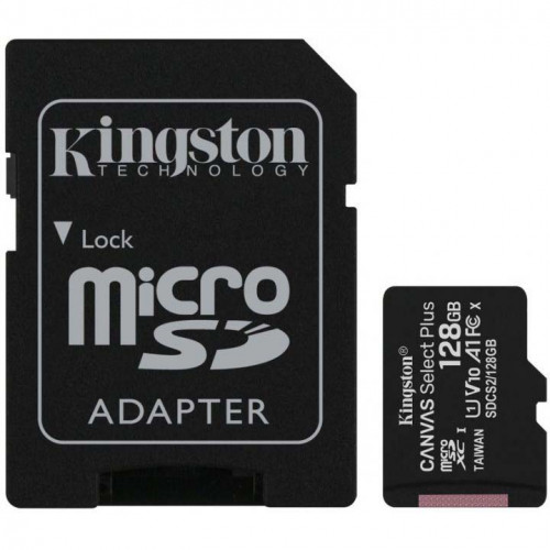 Kingston microSDXC 128GB Canvas Select Plus Class 10 UHS-I SDCS2/128GB-N