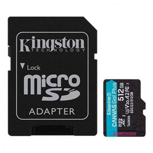 Kingston microSDXC Canvas Go Plus 512GB 170R A2 U3 V30 SDCG3/512GB